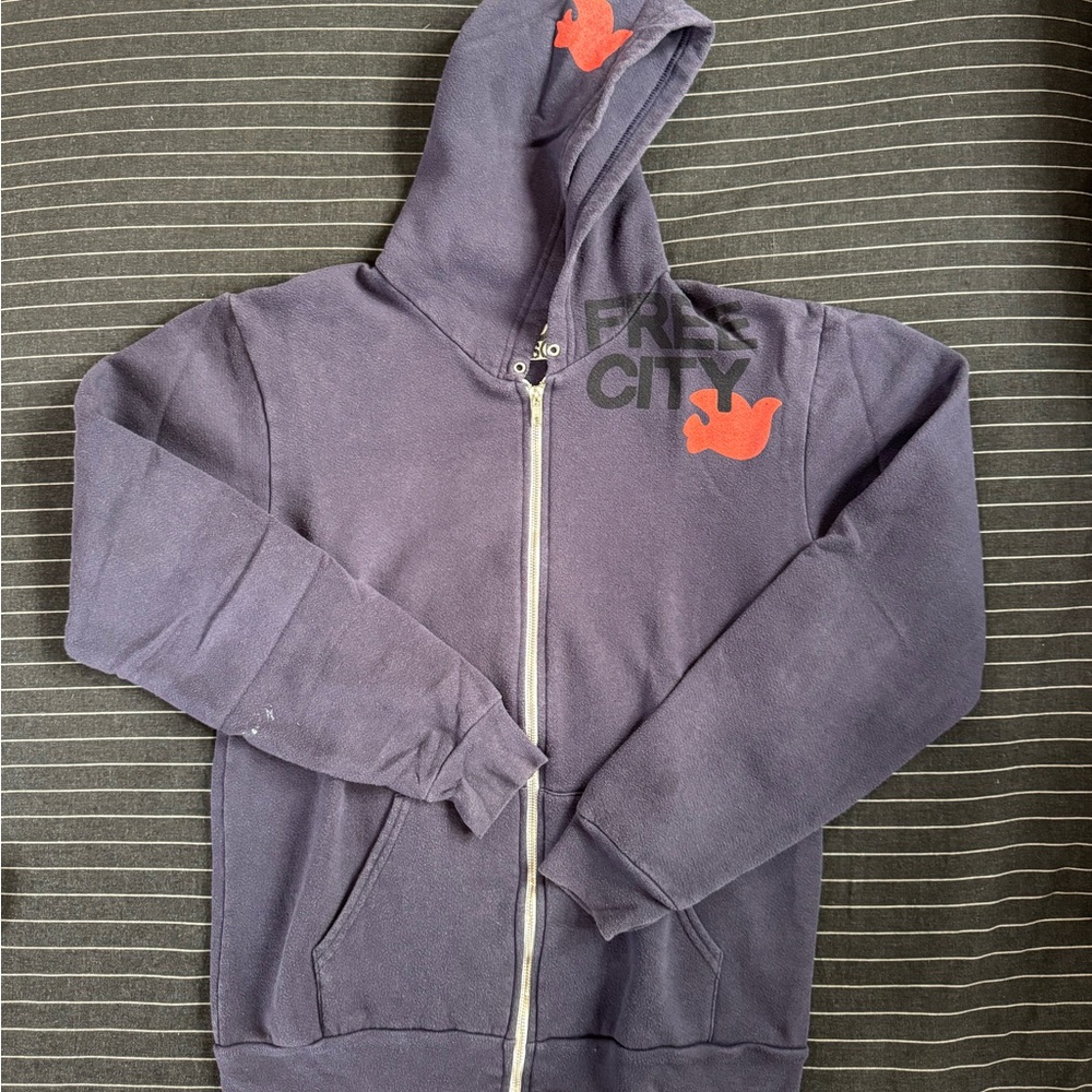 free city navy Hoodie